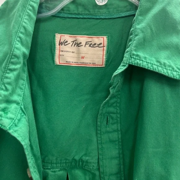 Free People We The Free Oversized Women’s Button Down Long Sleeve Shirt Size M - Picture 14 of 14